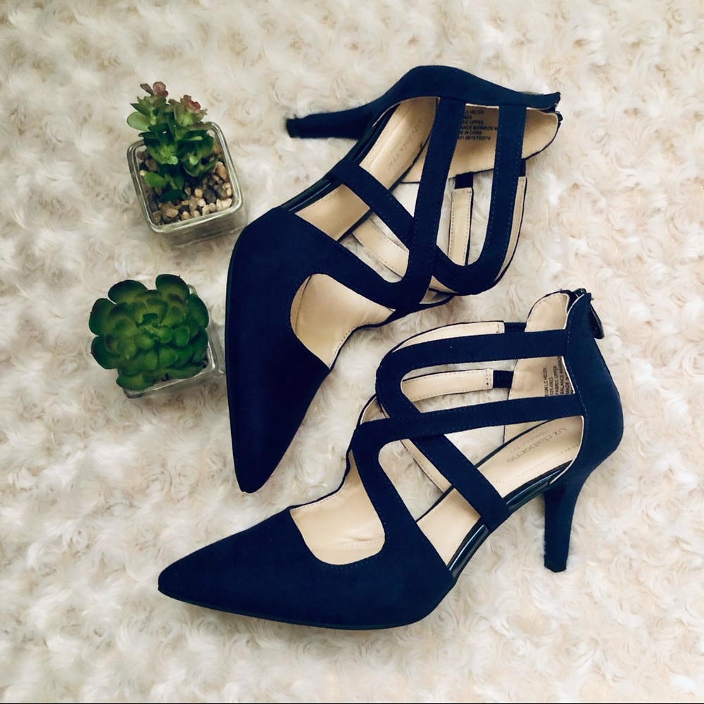 HP! Liz Claiborne LG Helen Zip Heels NIB 8.5